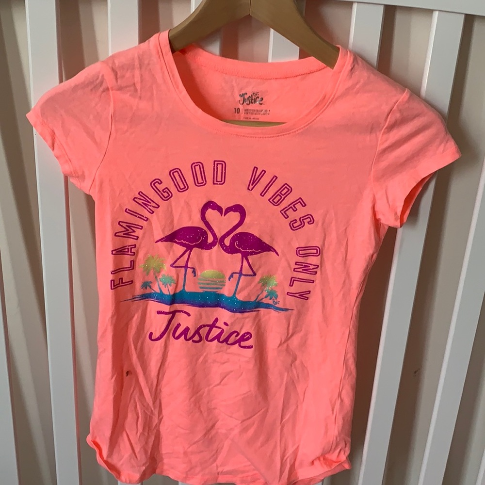 Justice Coral Graphic T-Shirt